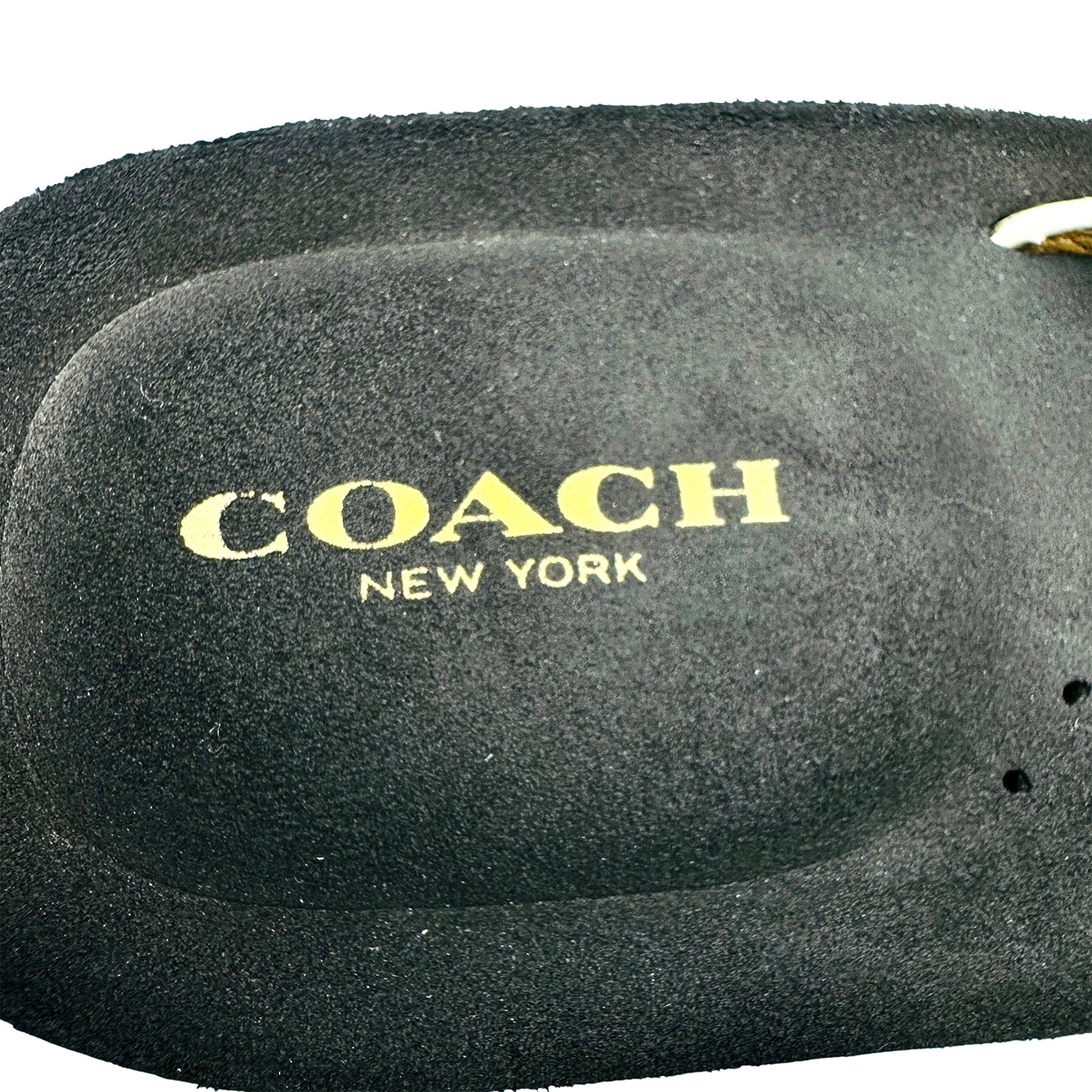 Coach Jolene Black Thong Flip Flops (Size 38)