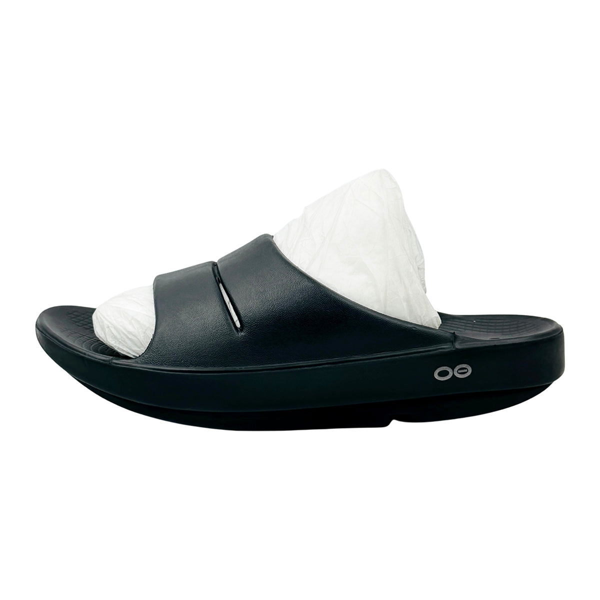Oofos OOahh Black Slides (Size 39) - 1100BLK