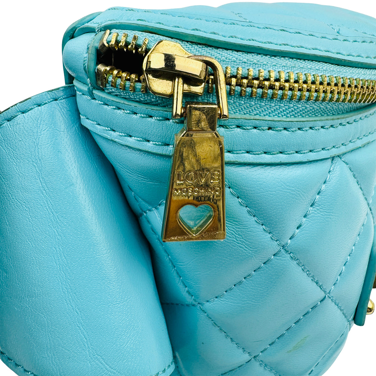Love Moschino Quilted Logo Belt Bag - JC4003PP1OLA0701
