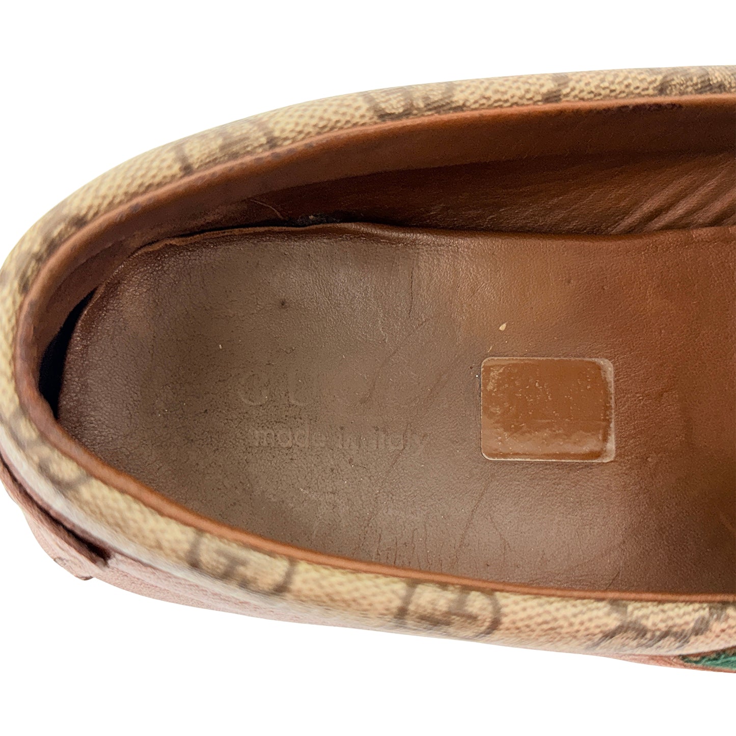 Gucci Men's Brown GG Supreme Canvas Loafers (Size 42.5)