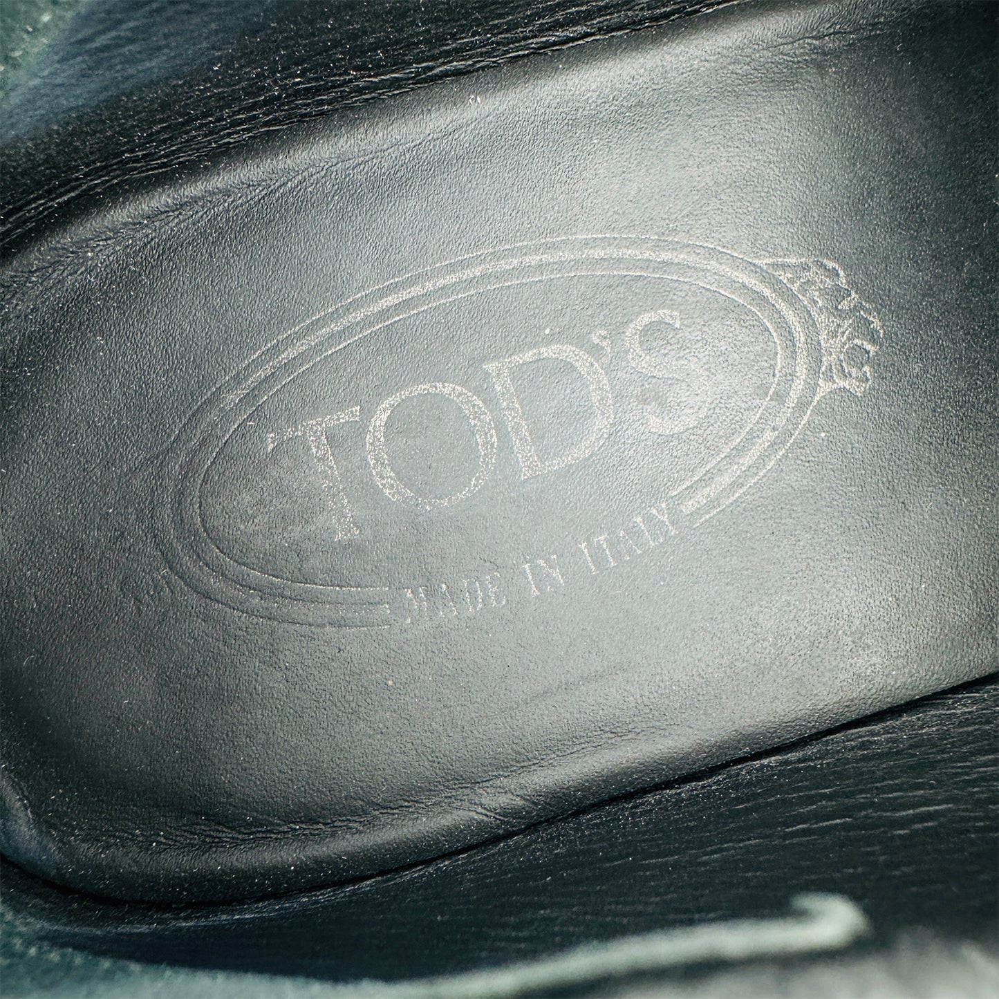 Tod's Men's Black Grain Leather Penny Loafers (Size 42/42.5)