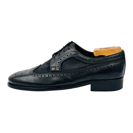 Jack & Jones Wingtip Brogue Black Oxfords (Size 43)