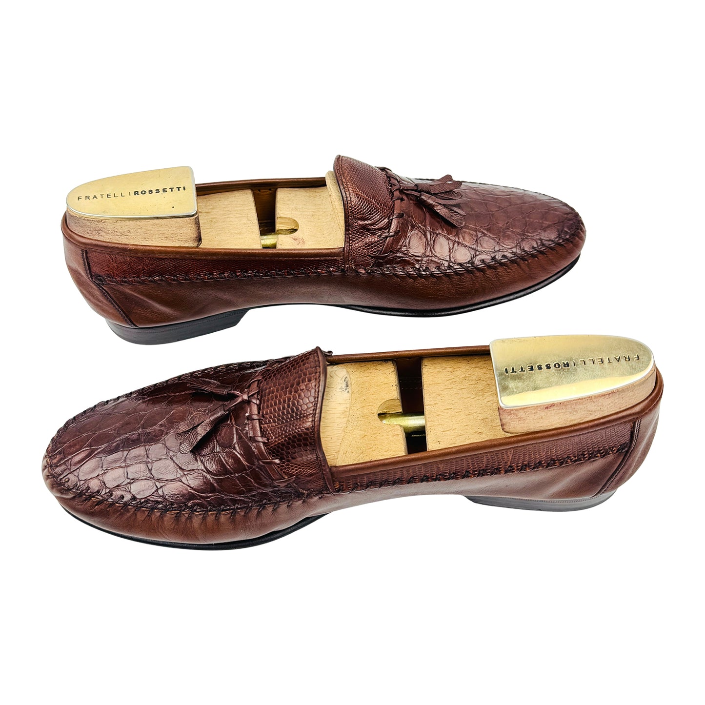 Mezlan Dark Brown Leather Tassel Loafers (Size 43/43.5)