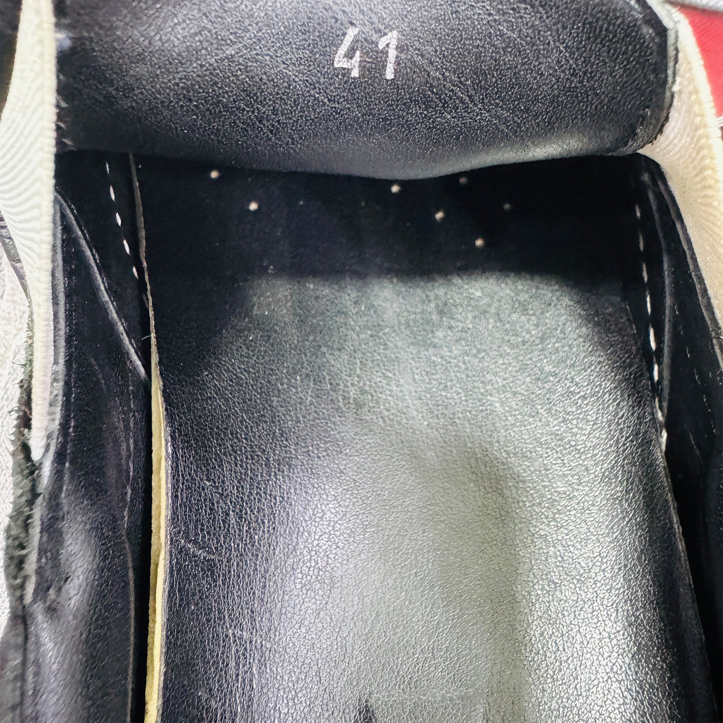 Inside Size printing image of Dsquared2 Men's Black Slipon Sneakers (Size 41/41.5)
