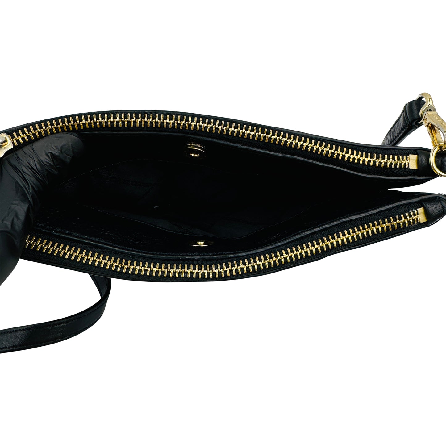 Michael Kors Black Pebbled Leather Crossbody Bag - 32S9GF5C4L
