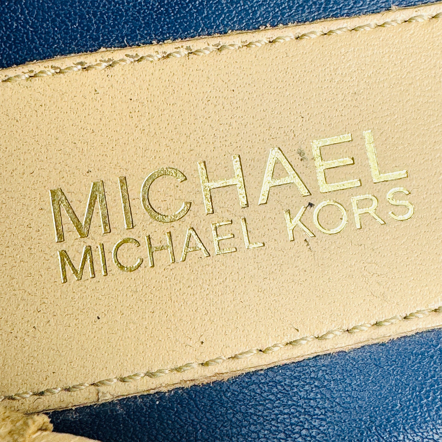 Michael Kors Hamilton Navy Blue Loafers (Size 35.5)