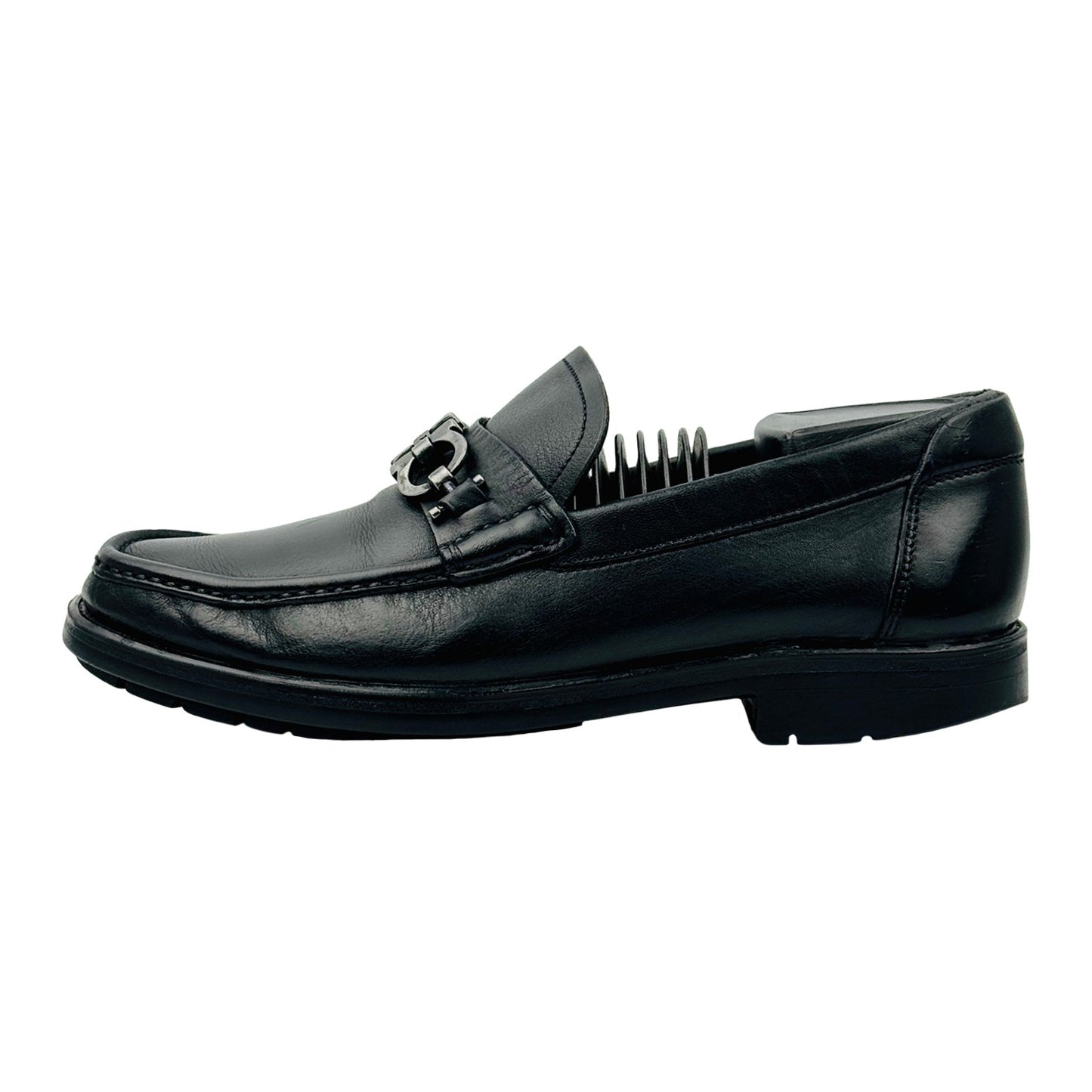 Salvatore Ferragamo David Black Loafers (Size 40)