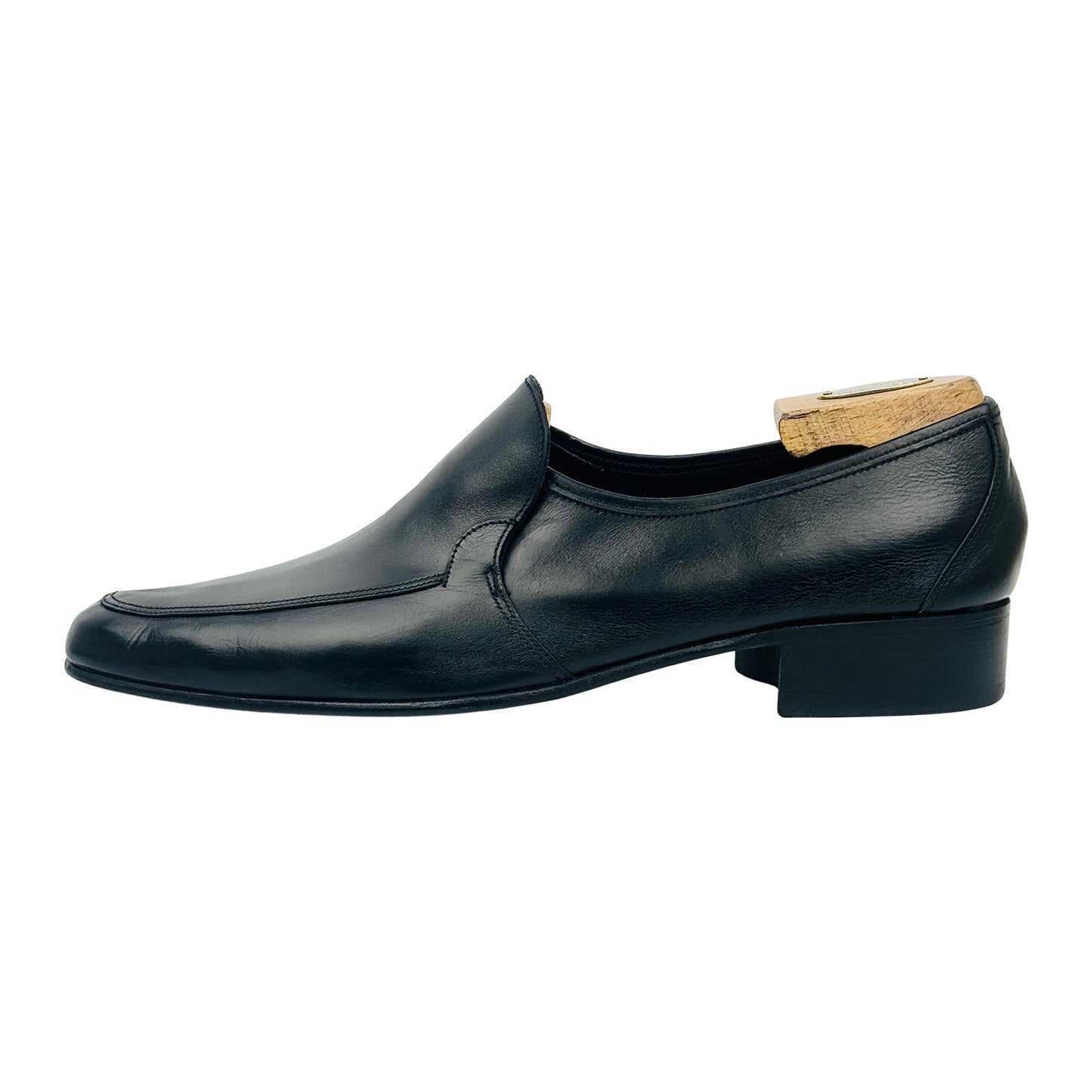 Bally Men's Black Leather Dress Shoes (Size 44.5)