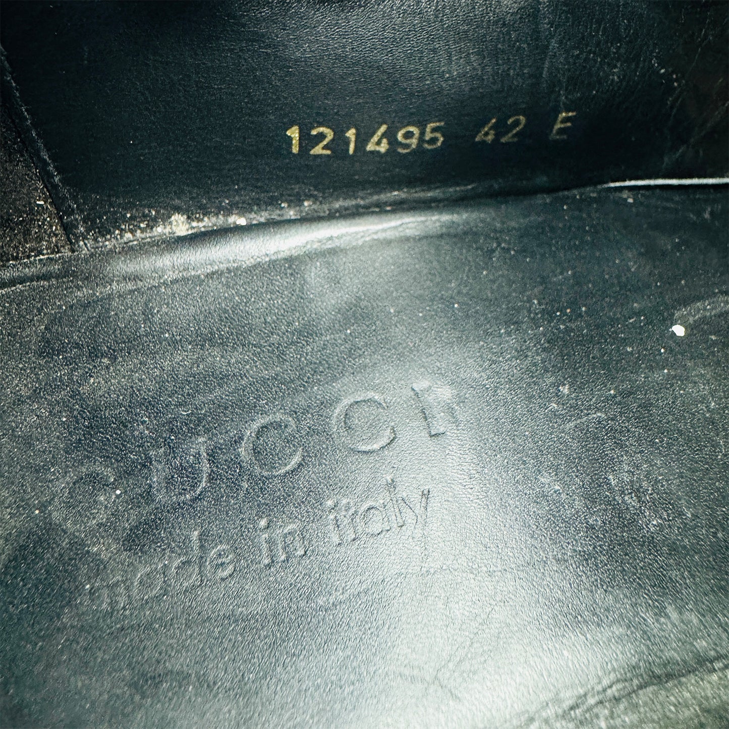 Gucci Men's Black Leather Oxfords (Size 42.5)