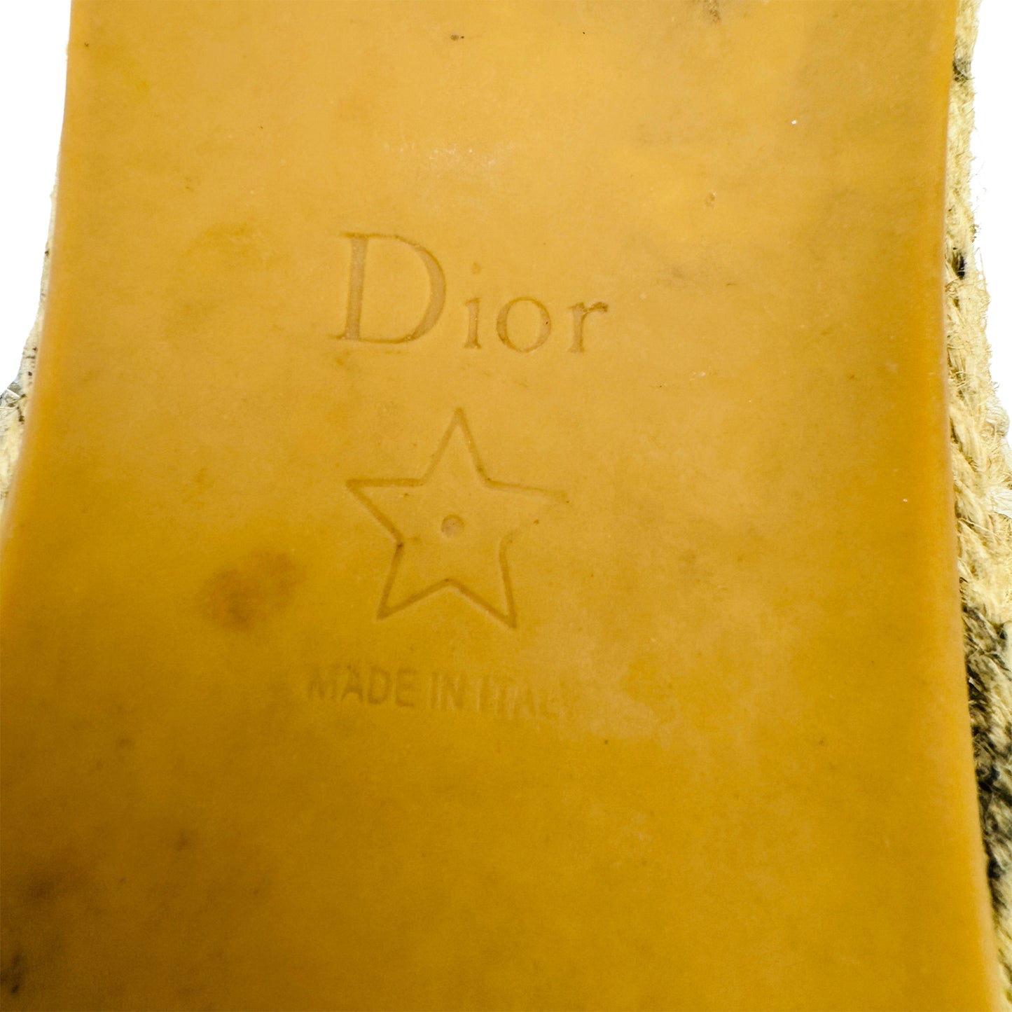 Dior Granville Oblique Espadrille Slides (Size 38/38.5)