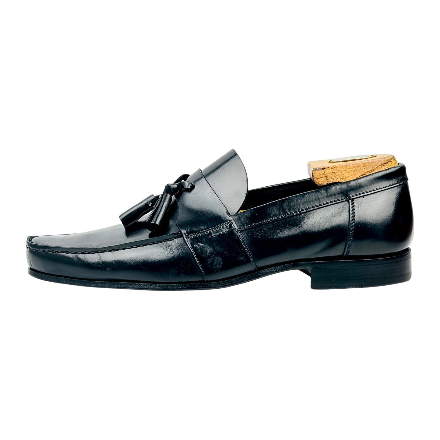 Prada Brushed Leather Tassel Loafers (Size 41.5/42)