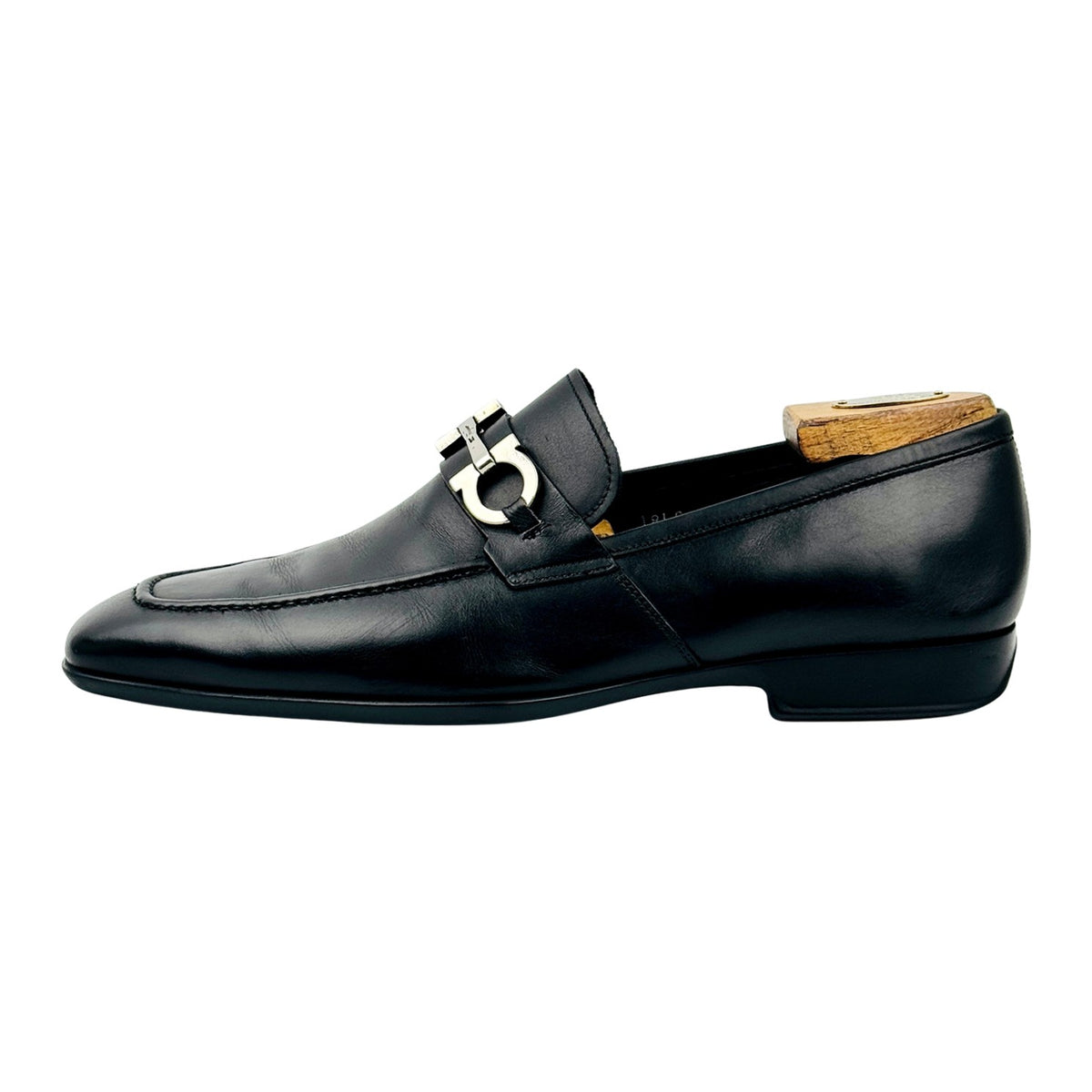 Salvatore Ferragamo Gancini Bit Leather Loafers (Size 43)