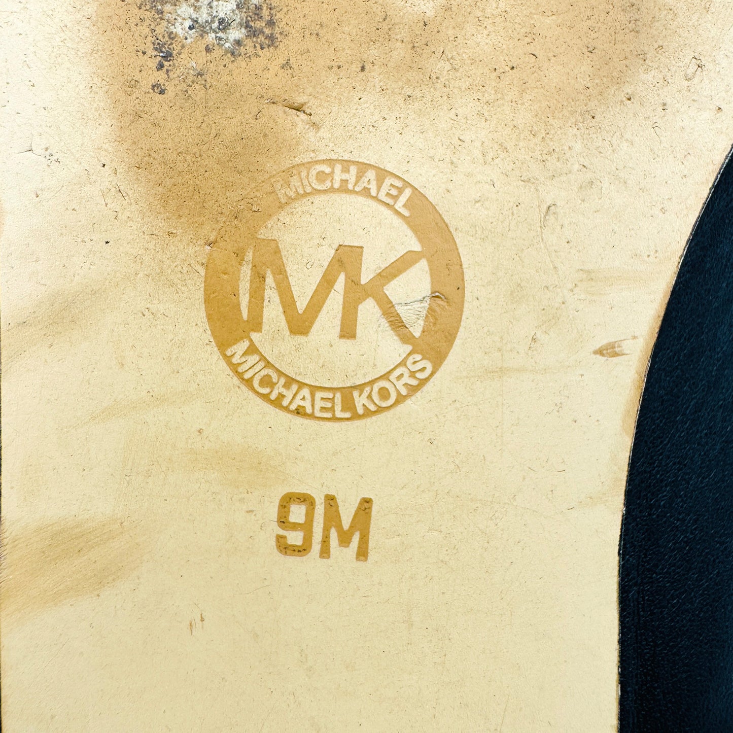 Michael Kors Tilly Black Leather Mules (Size 39)