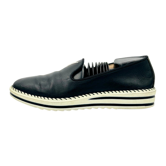Giuseppe Zanotti Men's Tim Black Leather Loafers (Size 41)
