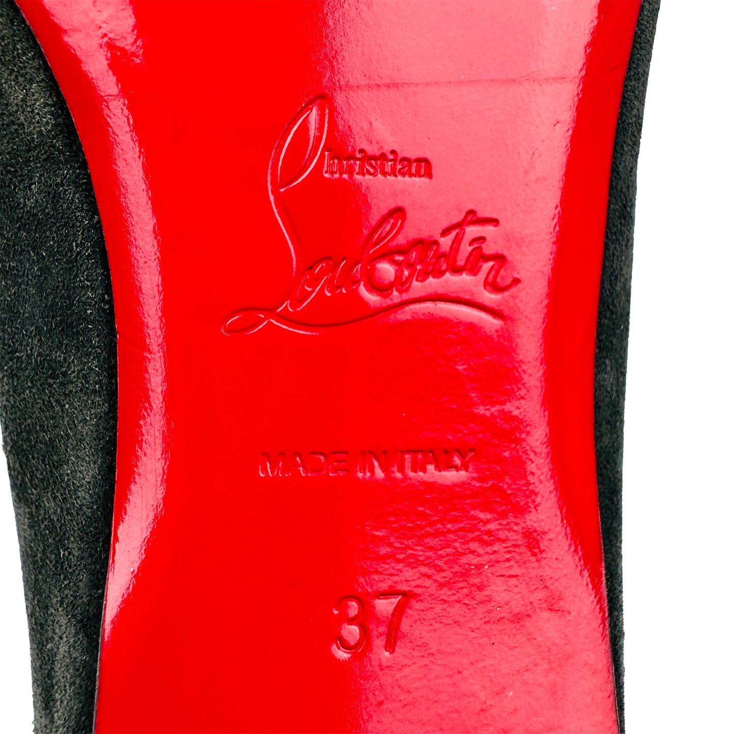 Christian Louboutin Anjalina Spiked Ballet Flats (Size 37)