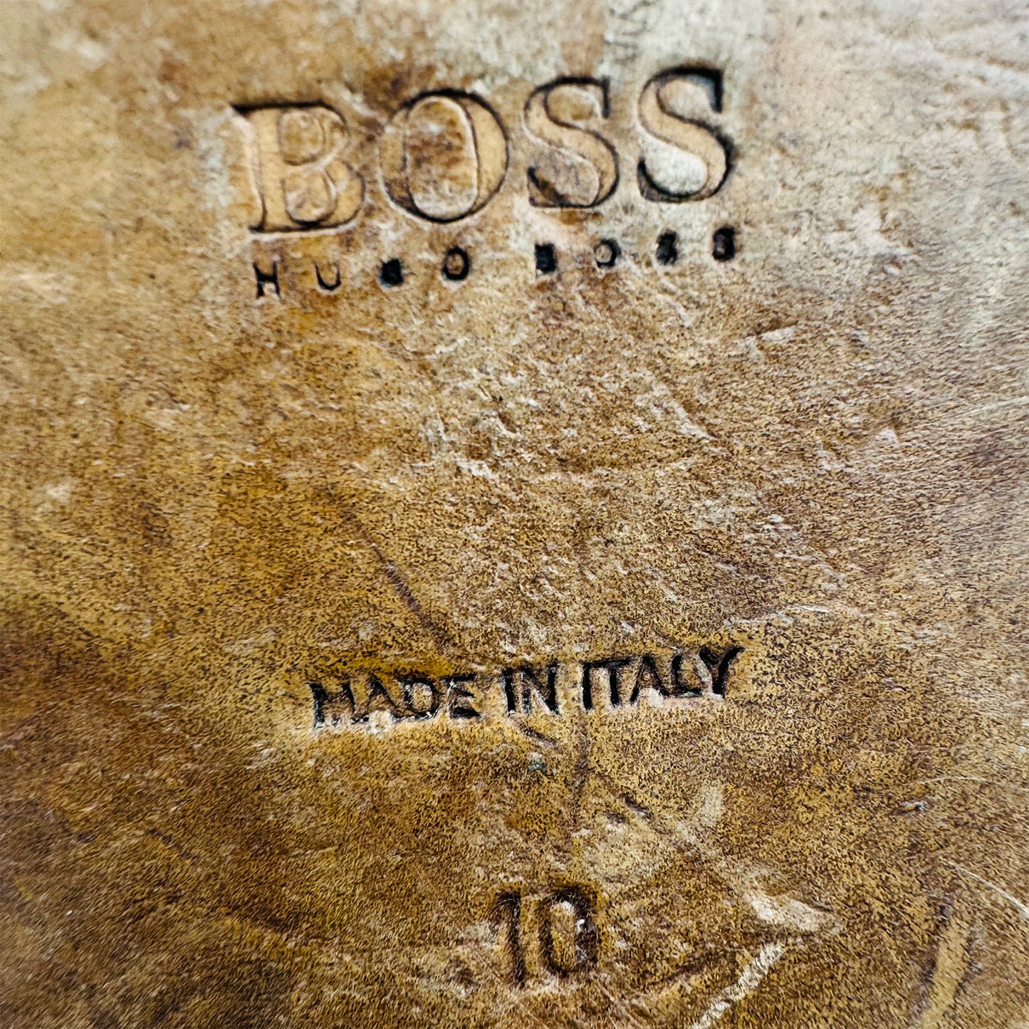 Hugo Boss Men's Brown Monk Strap Leather Shoes (Size 44/44.5)