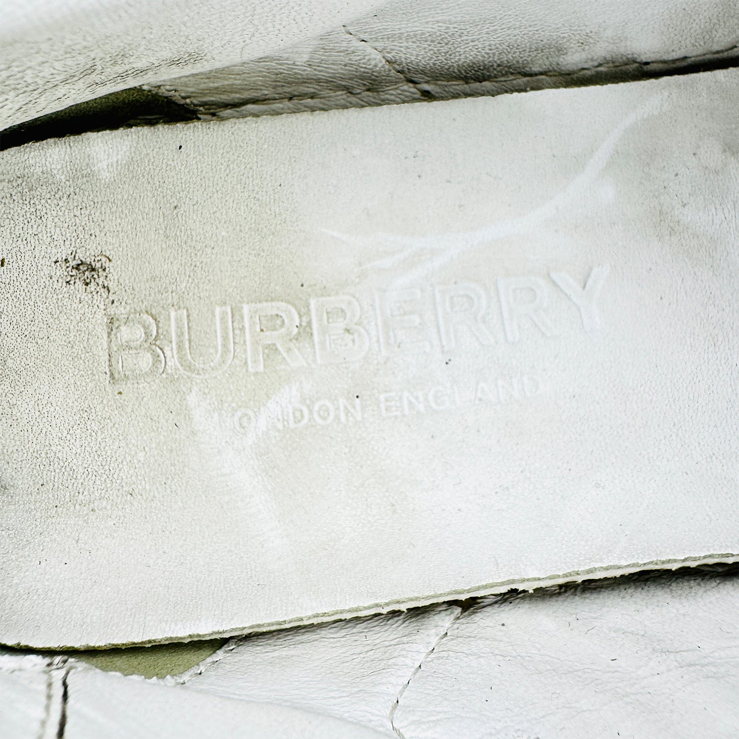 Burberry Albridge White Leather Sneakers (Size 39)