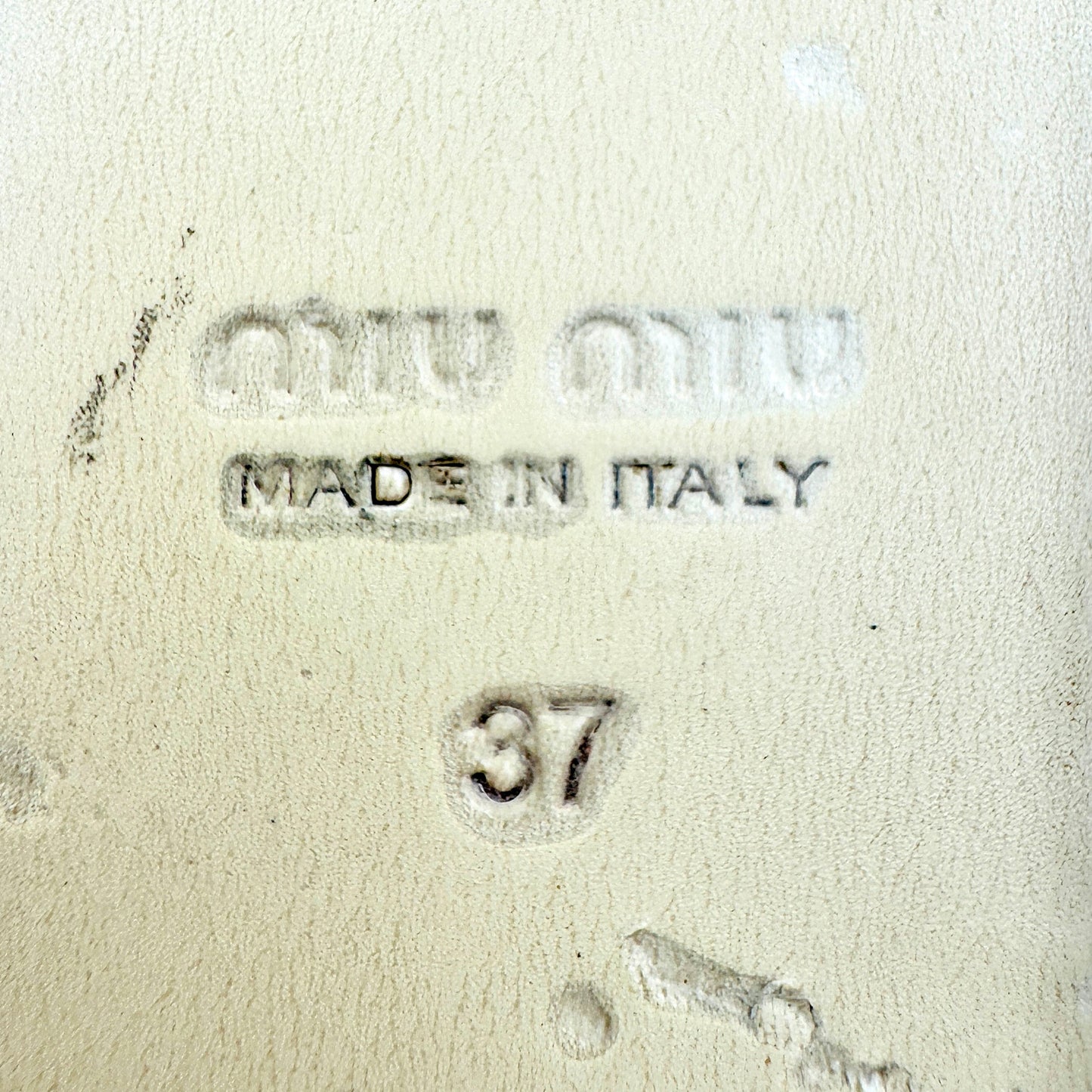 Miu Miu Women's White Leather Sandals (Size 37)