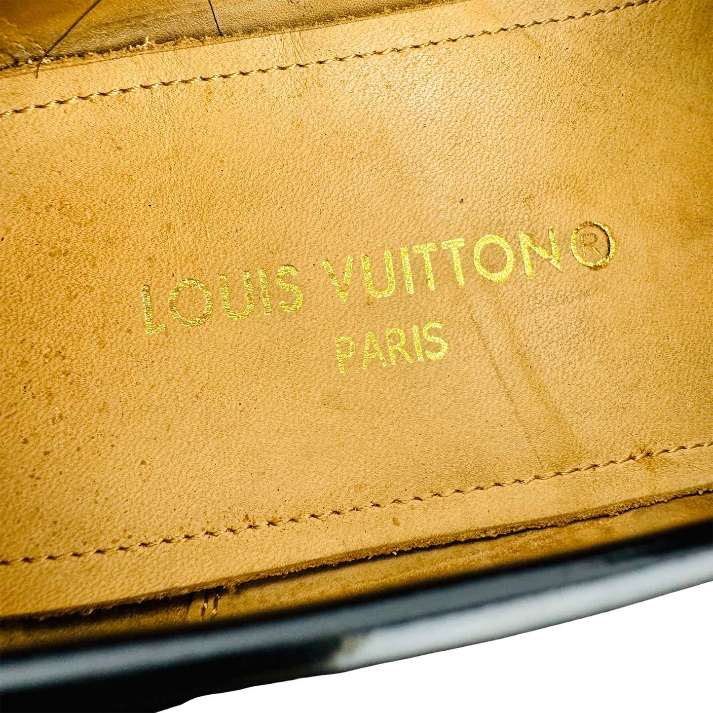Louis Vuitton Major Black Leather Loafers (Size 42)