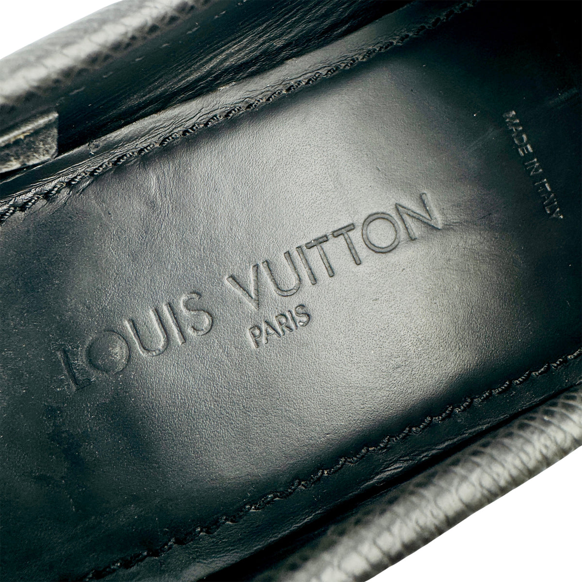 Louis Vuitton Monte Carlo Black Leather Driving Loafers (Size 42.5)