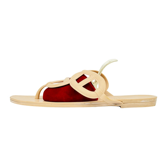 Hermès Egerie Beige Sandal Slippers (Size 41)