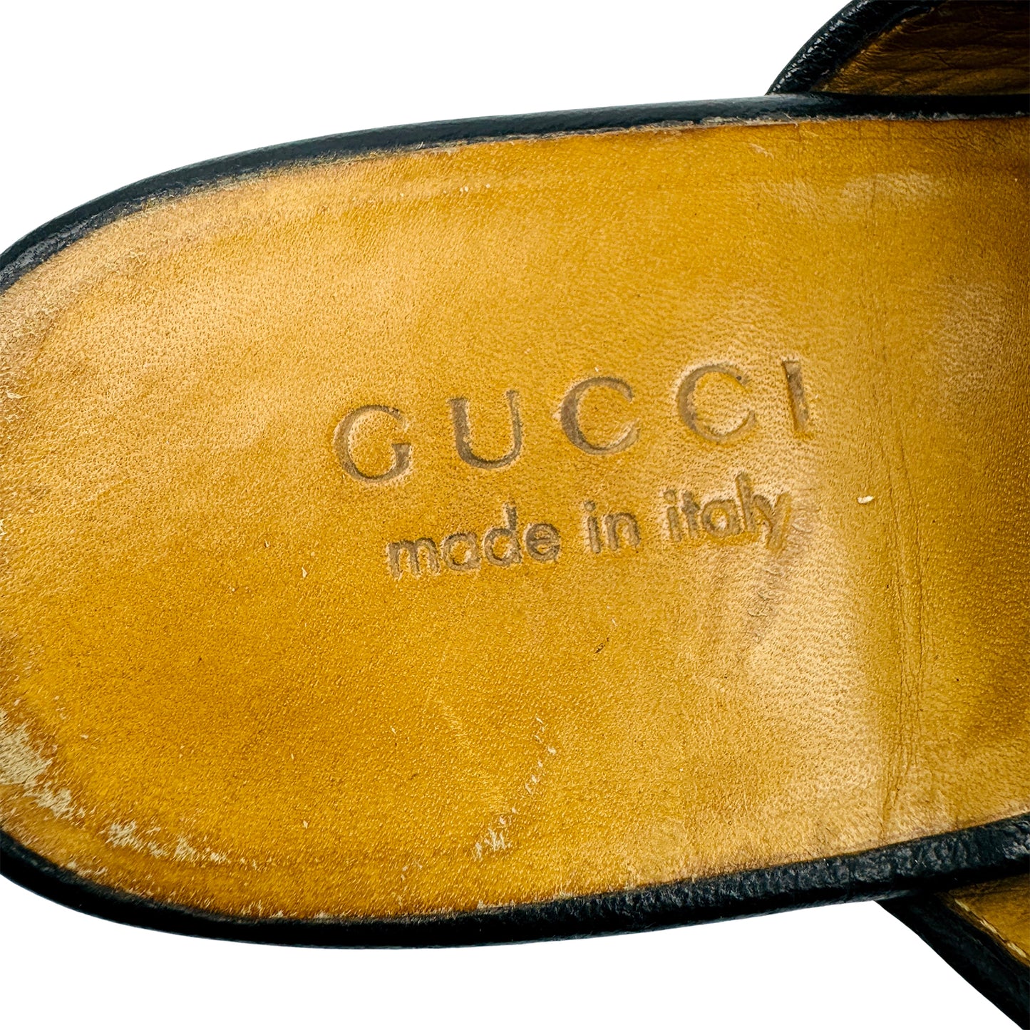 Gucci Leather Horsebit Slingback Slippers (Size 43.5) - 523406