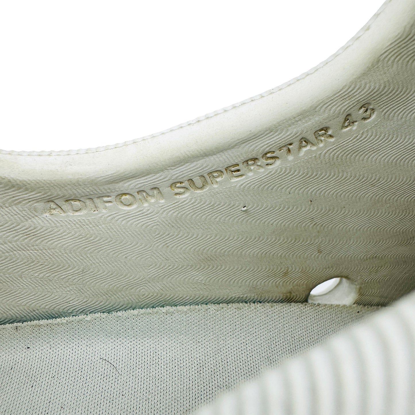 Adidas Adifom Superstar White Black Shoes (Size 42/43)