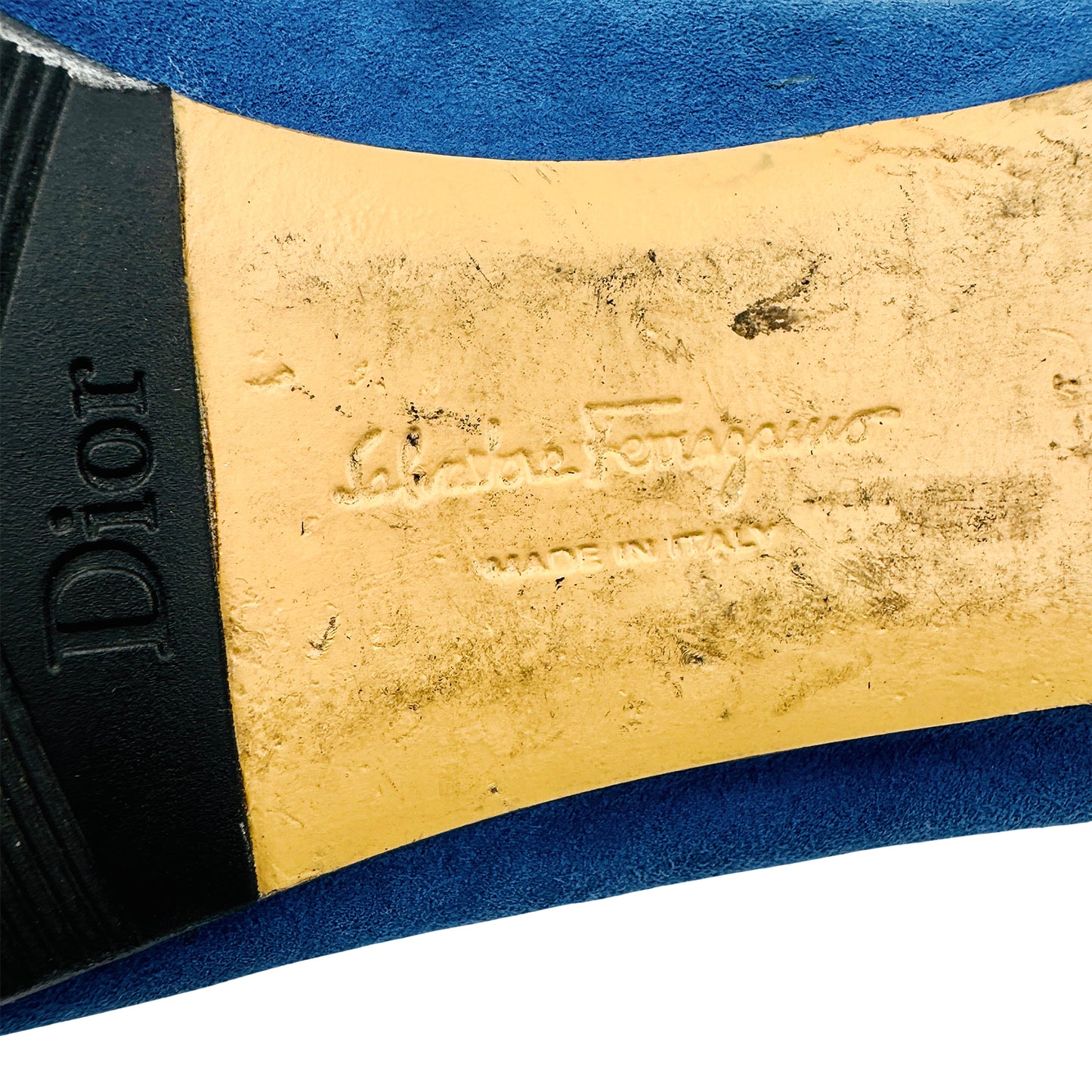 Salvatore Ferragamo Blue Ballet Flats (Size 37/37.5)