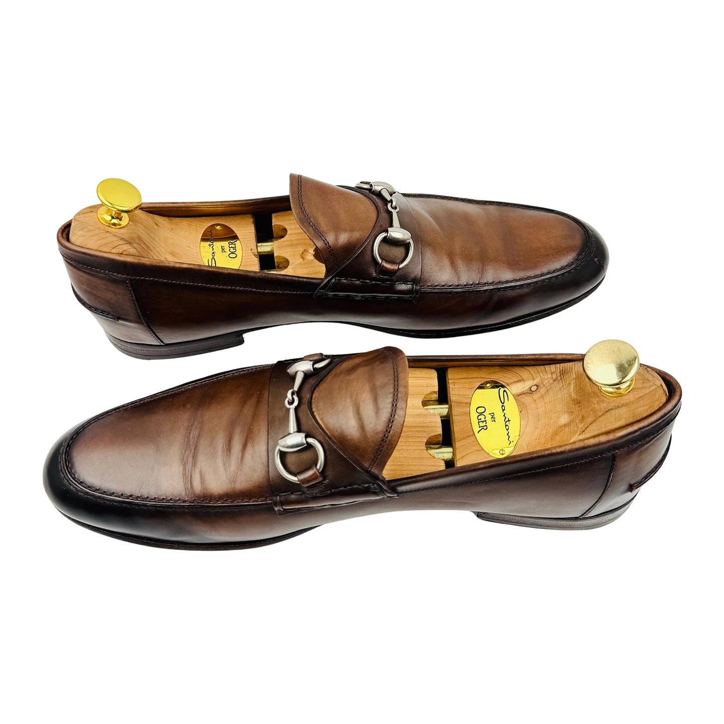 Gucci 'Burnished Brown' Leather Horsebit Loafers (Size 43.5)