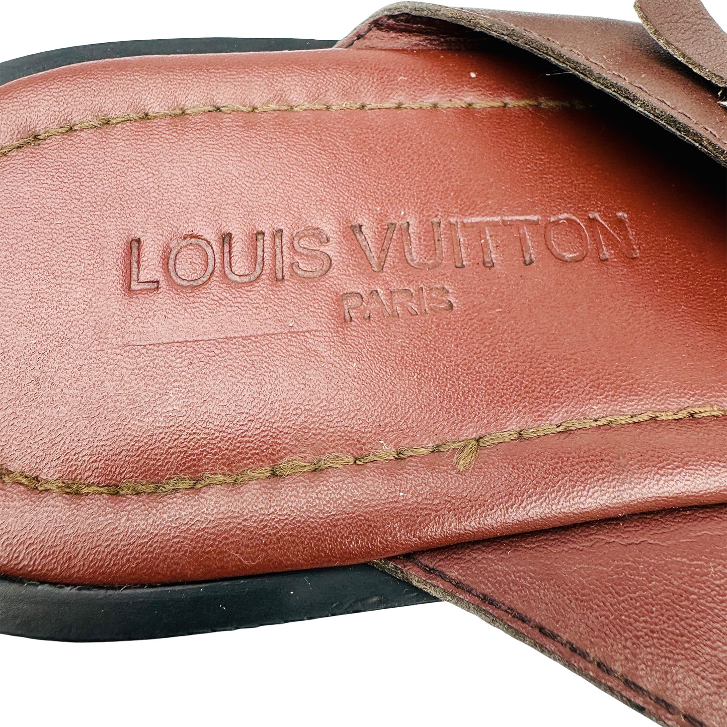 Louis Vuitton Men's Leather Sandal Slippers (Size 43)