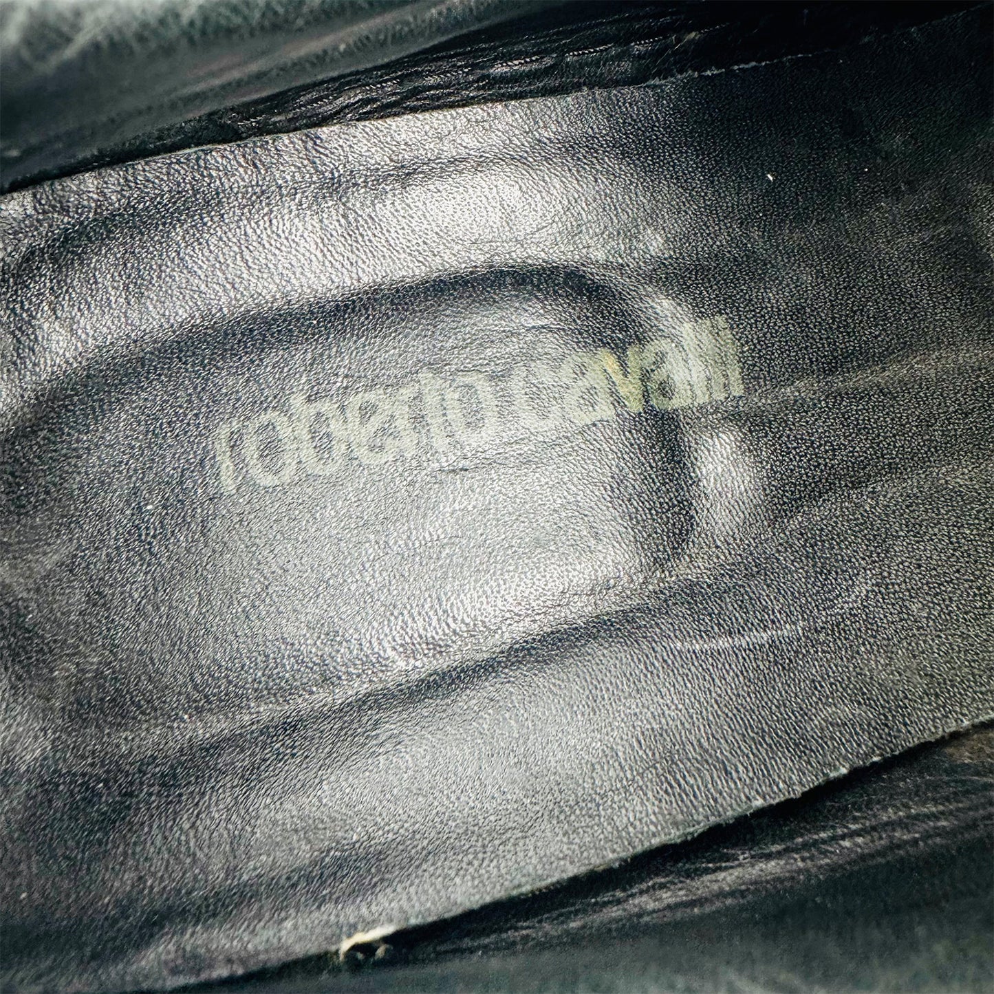 Roberto Cavalli Crocodile Embossed Leather Sneakers (Size 43/43.5)