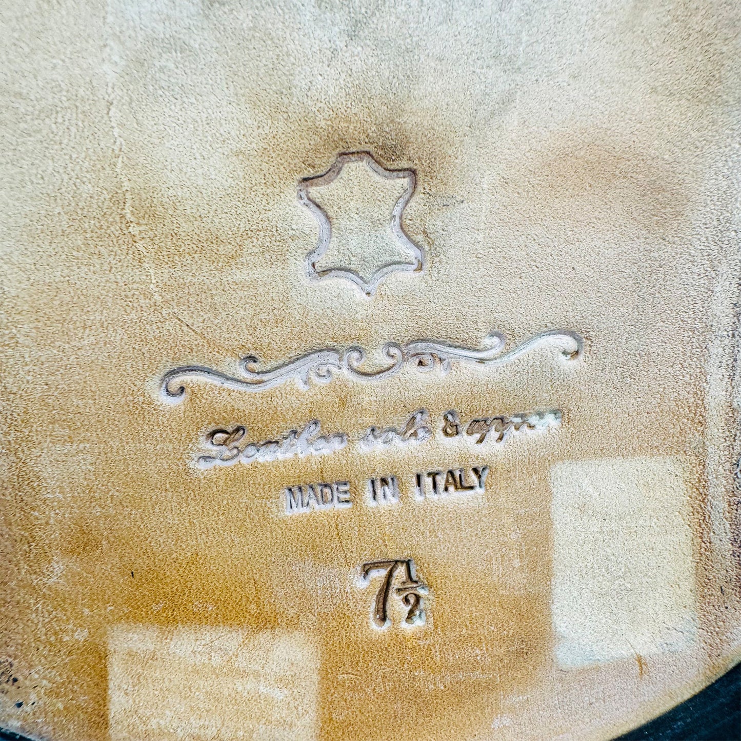 Leonardo Men's Black Leather Brogue Shoes (Size 42)