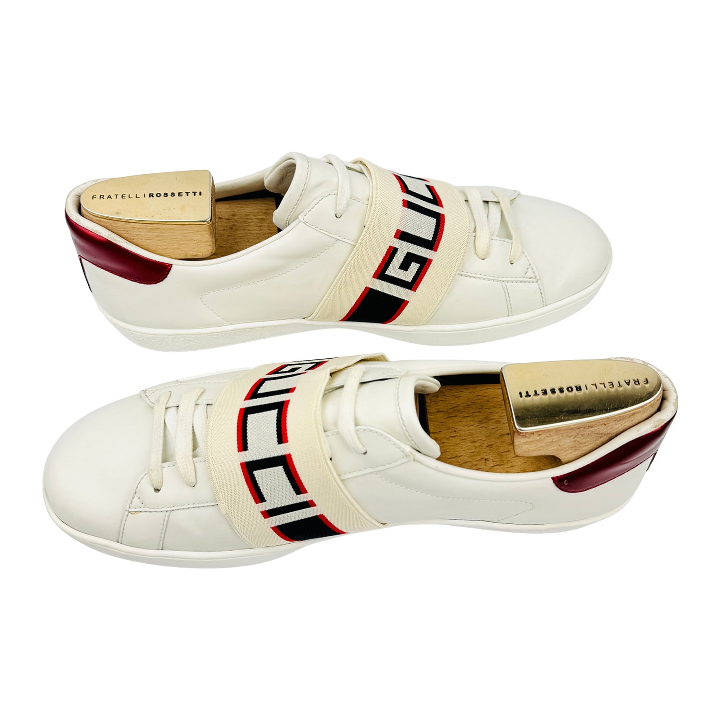 Gucci Ace Logo Stripe 'Mystic White' Shoes (Size 43)
