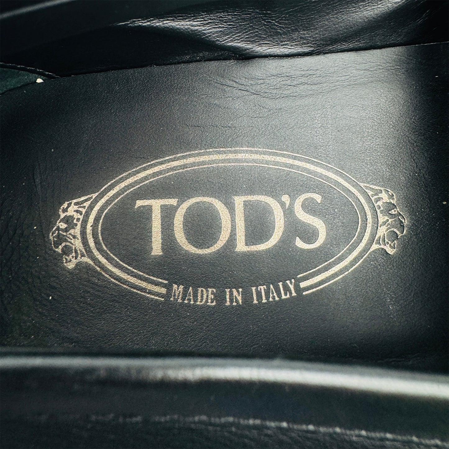 Tod’s Black Leather Tassel Loafers (Size 43/43.5)