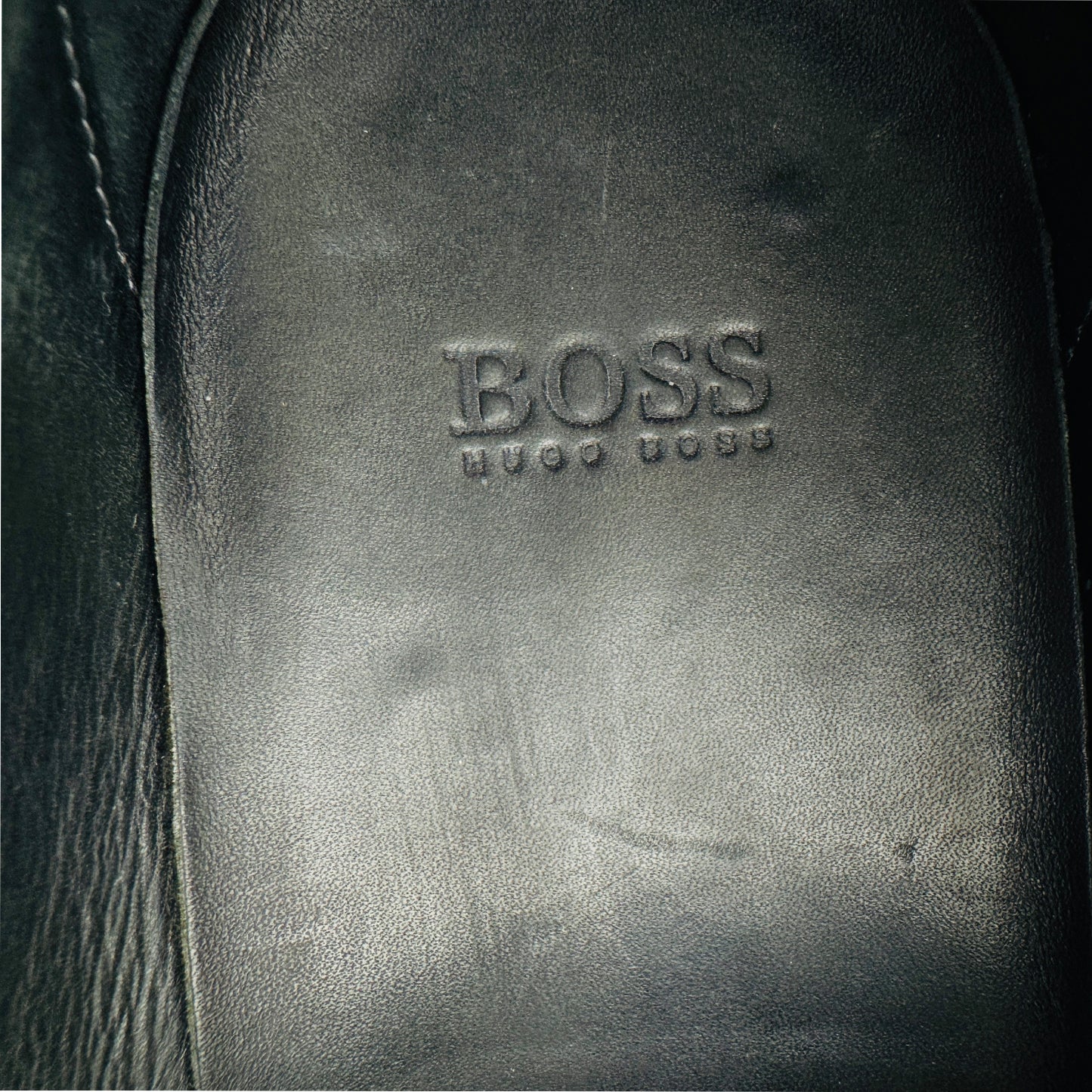 Hugo Boss Men's Black Leather Loafers (Size 42)