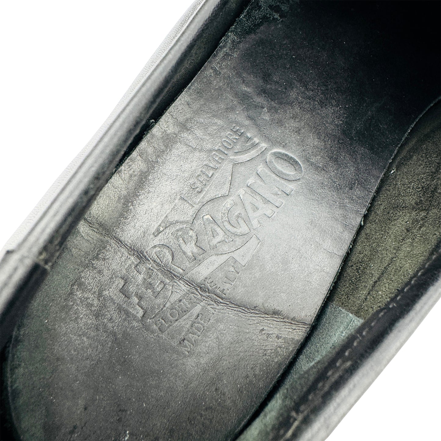 Salvatore Ferragamo Black Gancini Bit Leather Loafers (Size 43.5)
