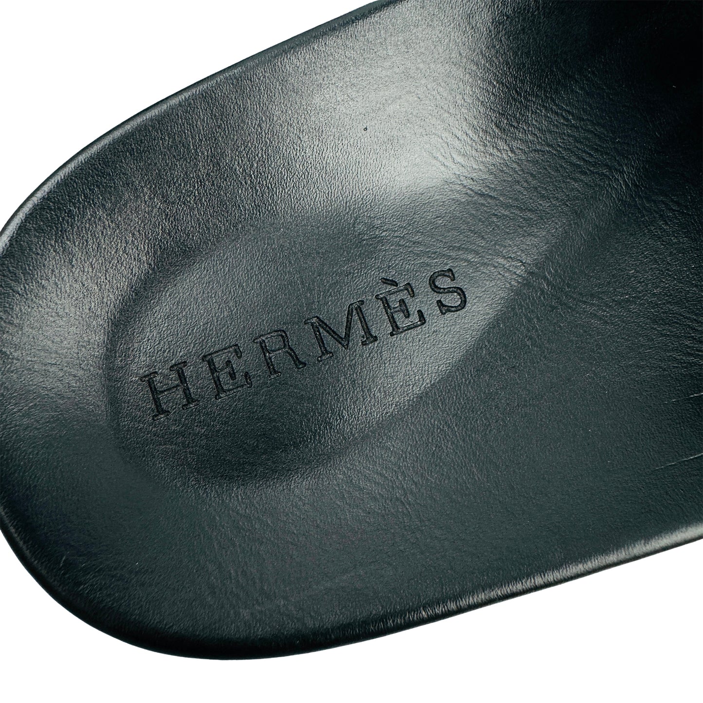 Hermès Empire Black Sandal Slides (Size 39)
