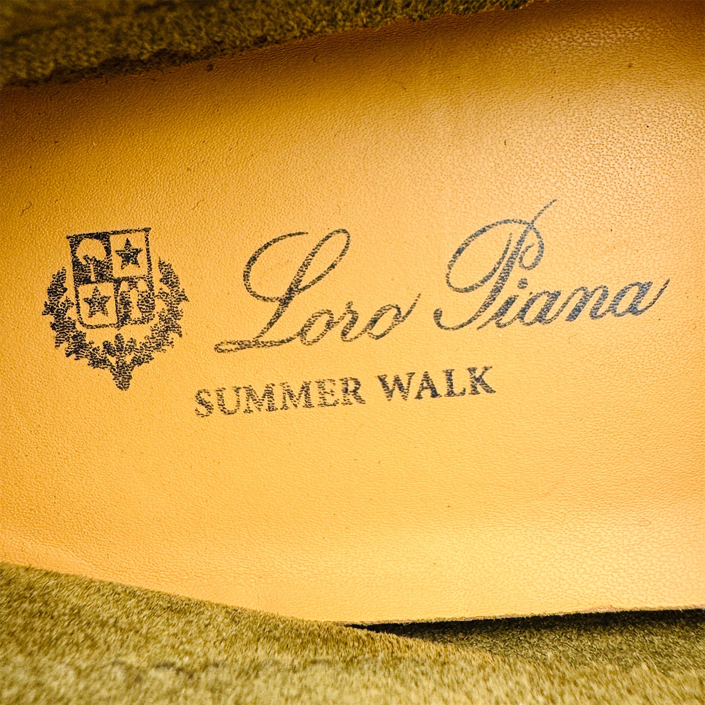 Loro Piana Summer Walk Khaki Loafers (Size 40) - H18068