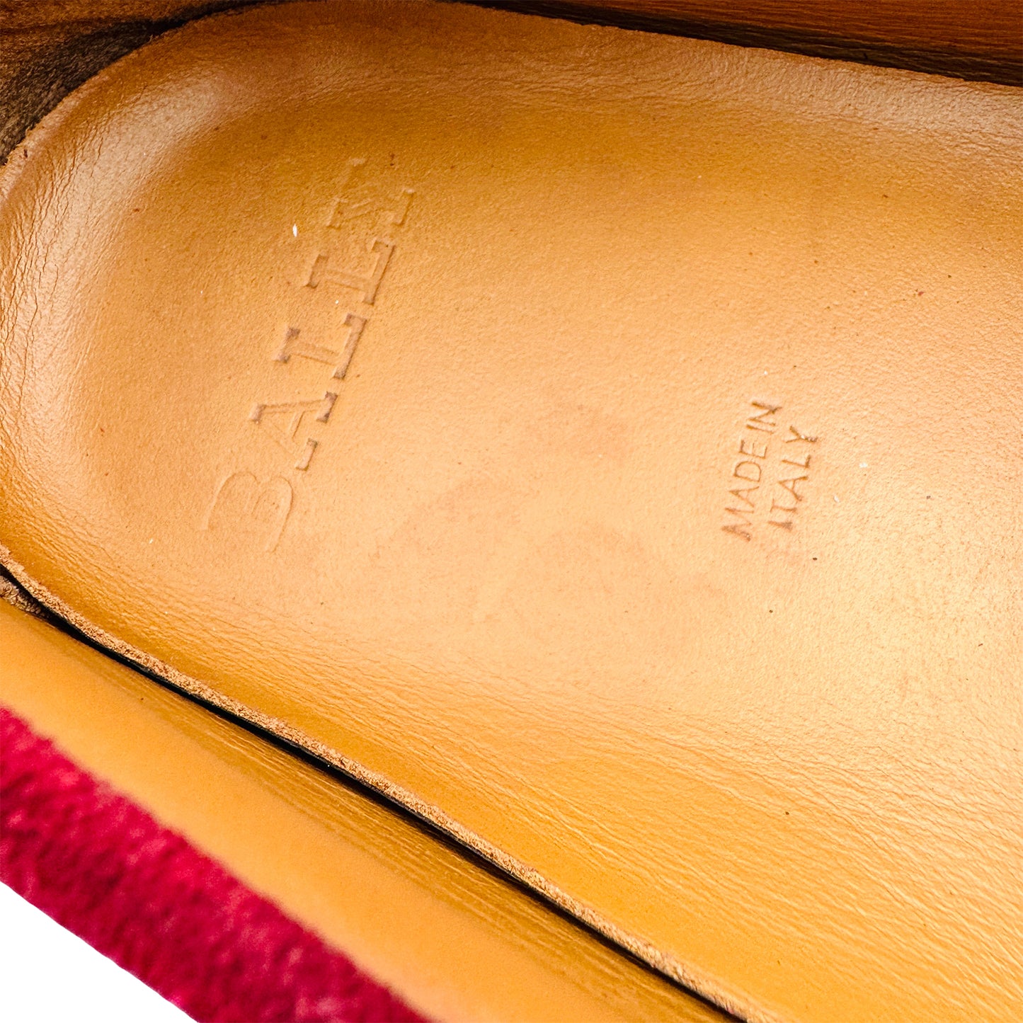 Bally Red Weilon Suede Driver Loafers (Size 44)