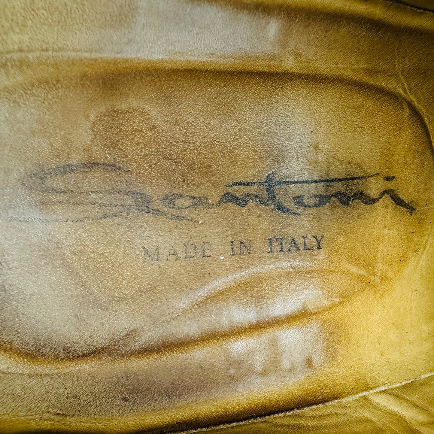 Santoni Men's Brown Leather Oxfords (Size 42.5)