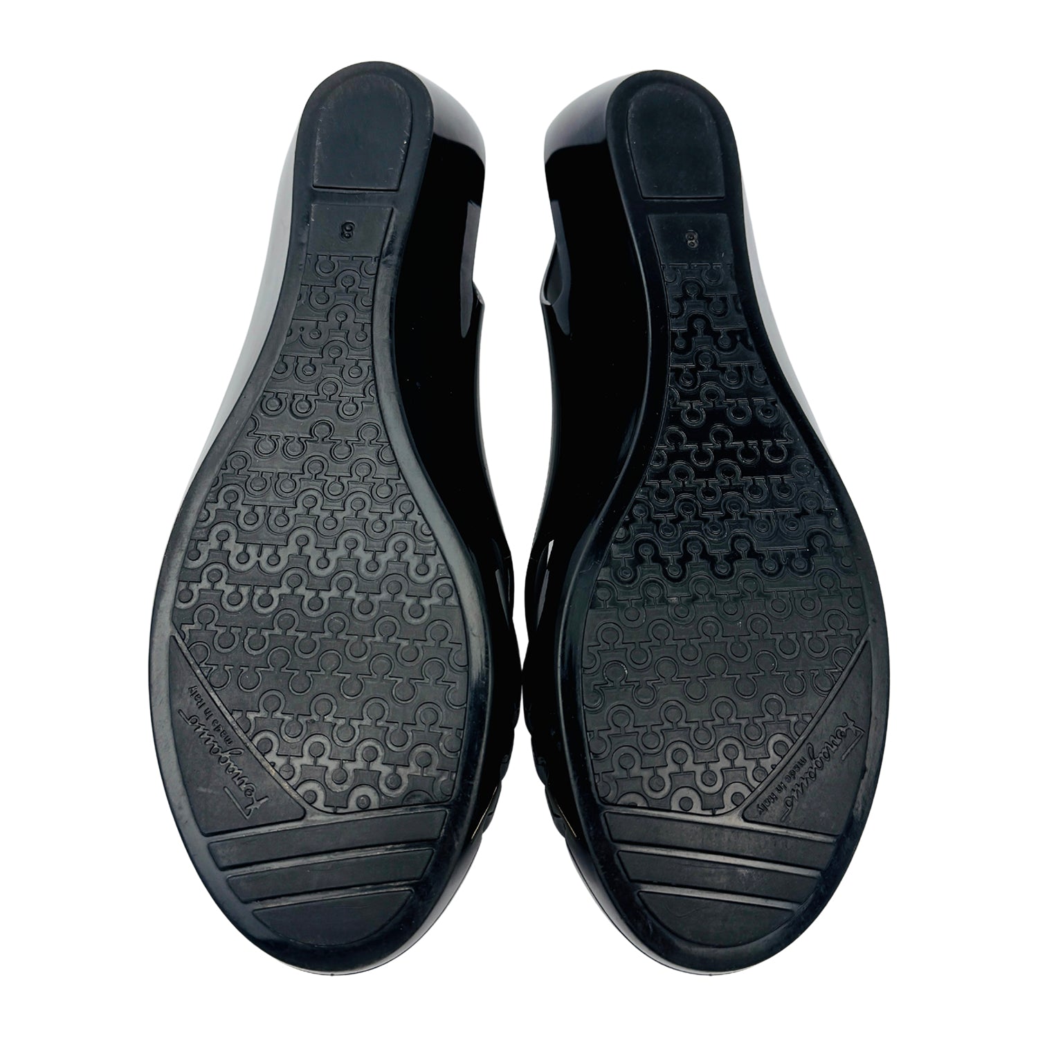 Outsole image of Salvatore Ferragamo Vara Jelly Ballet Flats (Size 38/38.5)