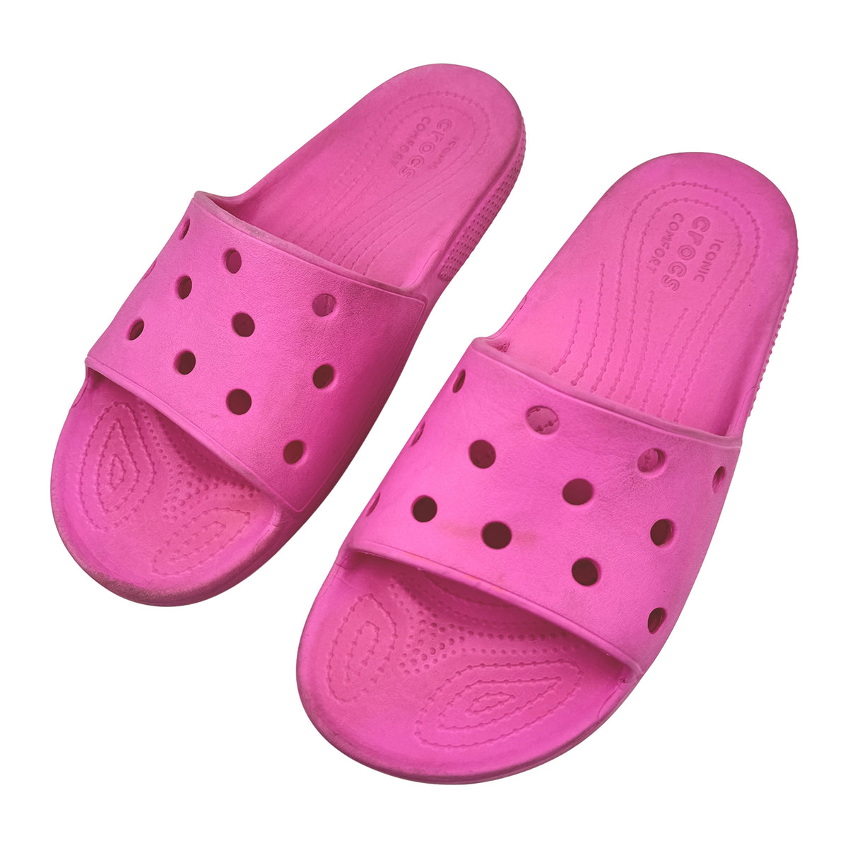 Crocs Classic 'Electric Pink' Slides (Size 40/41) - 206121-6QQ