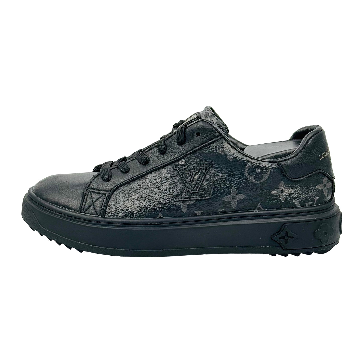Louis Vuitton Men's Black Sneakers (Size 40)
