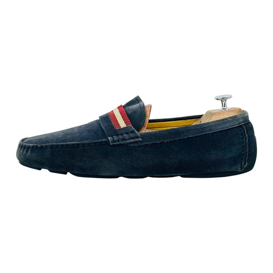 Bally Men's 'Dark Navy' Suede Leather Loafer (Size 45)