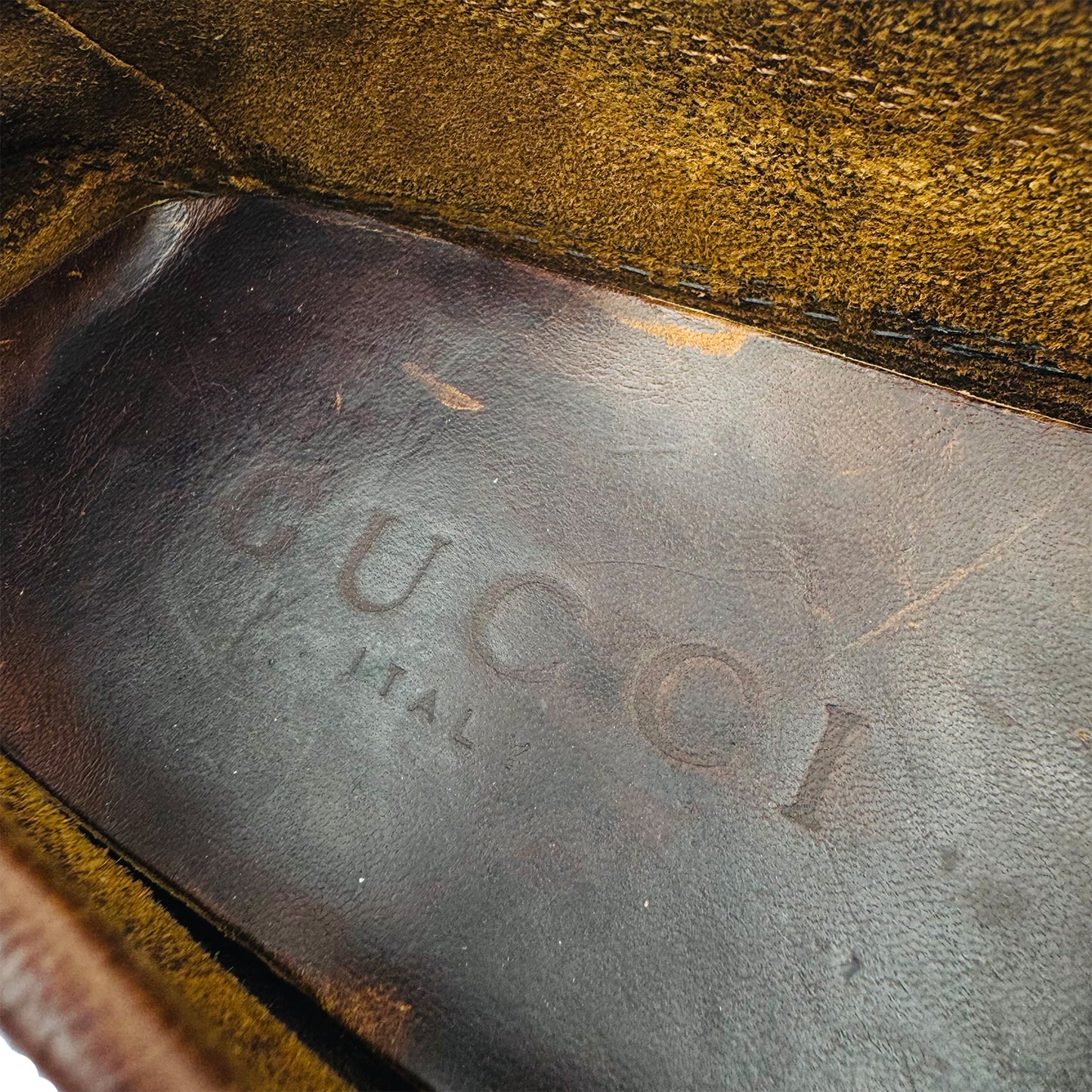 Gucci Men's Brown Horsebit Driving Loafer (Size 42.5)