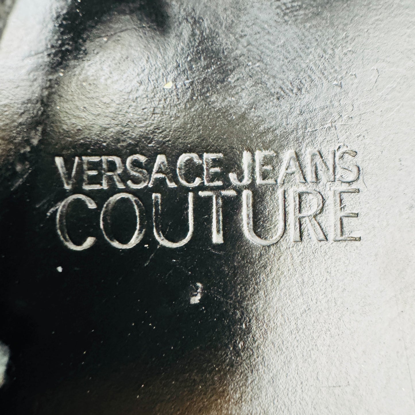 Versace Jeans Couture Black Sandals (Size 37)