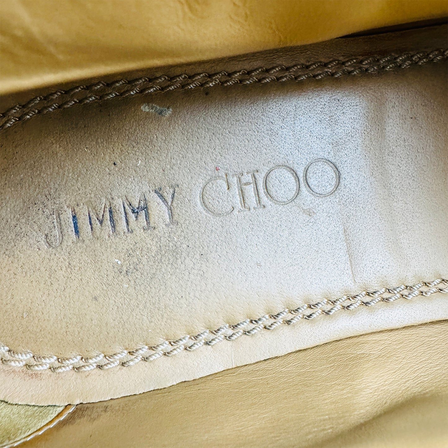 Jimmy Choo Men's Beige Monk Strap Chukka Boots (Size 43/43.5)
