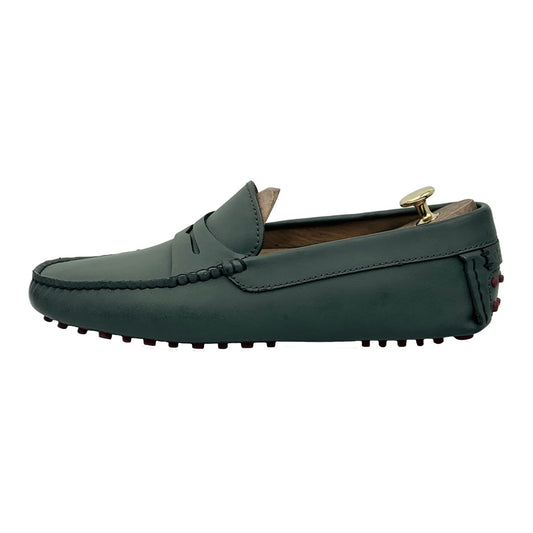 Calibre Men's Dark Green Driving Loafers (Size 42)