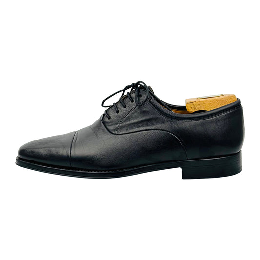 Magnanni Men's Federico Black Leather Oxfords (Size 43)