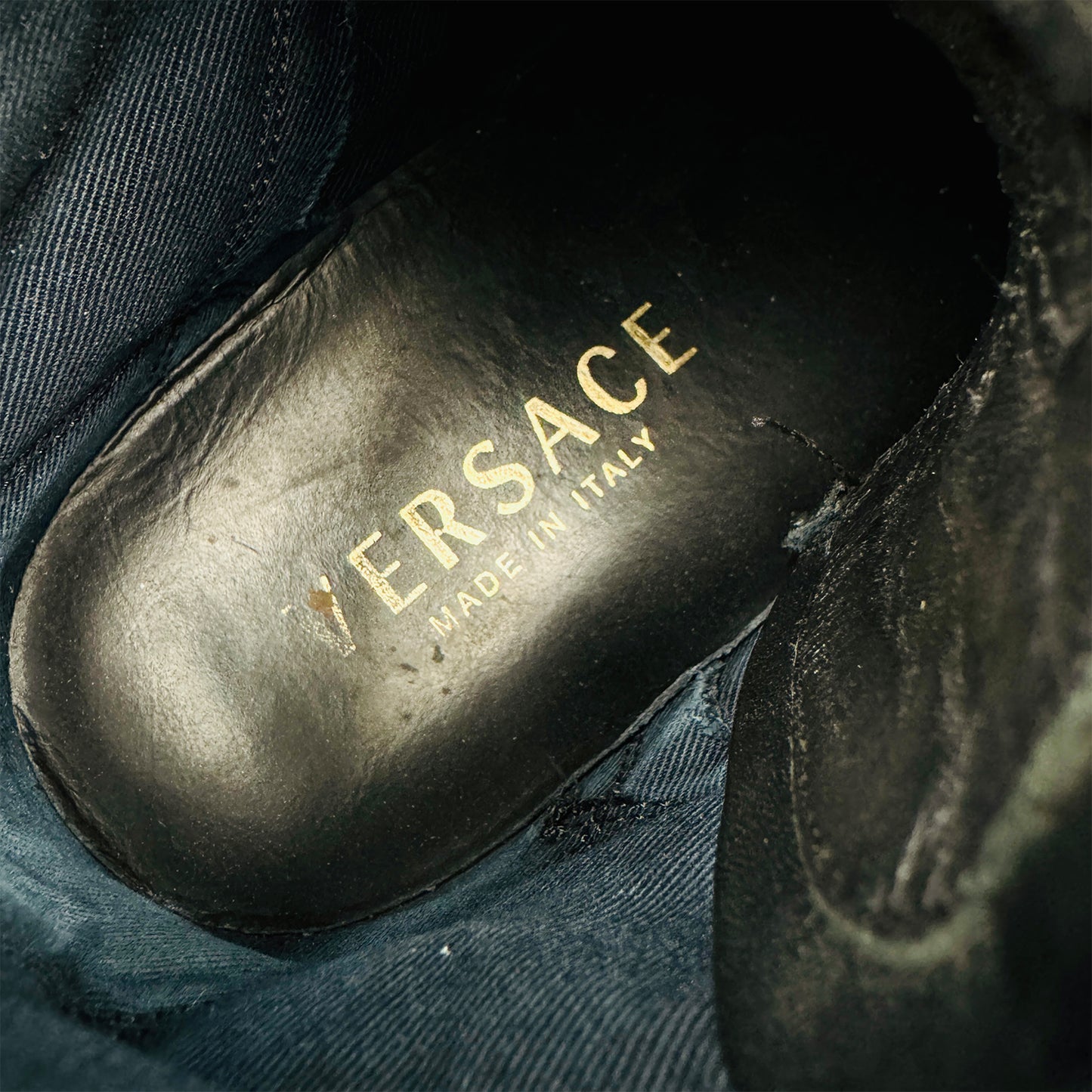Versace Men's Tessuto-Vitello Sneakers (Size 40.5/41)